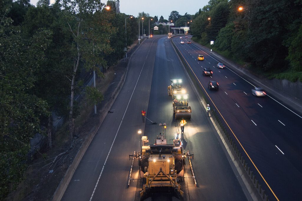 ODOT STIP I-405 Weekend Closures Night Pave