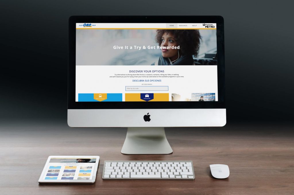 JustOneTrip.org Mockup