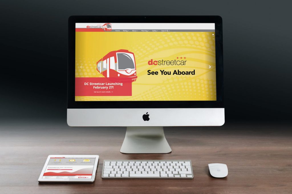 dcstreetcar website mockup 2016 launch