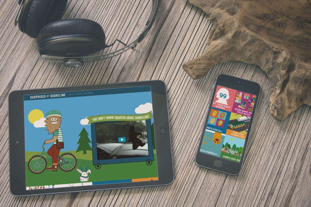 shoreline website mockup